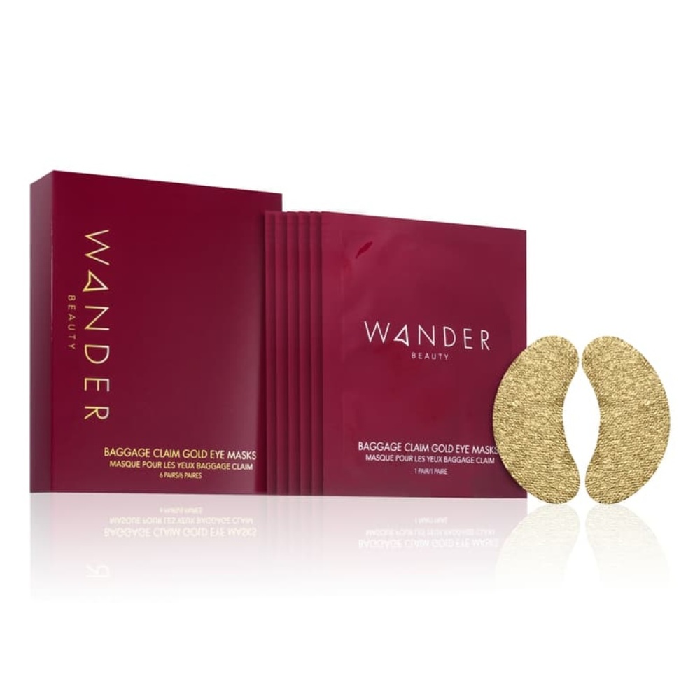 NWT - WANDER BEAUTY - Baggage Claim Gold Eye Masks